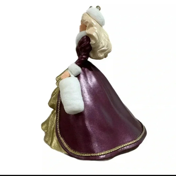 HOLIDAY BARBIE 1996 HALLMARK Ornament Victorian Dress Handcrafted Collector Item - Picture 8 of 13